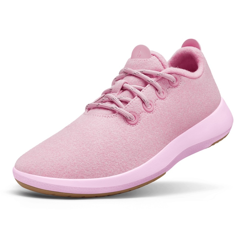 Pink Lace-Up Sneakers